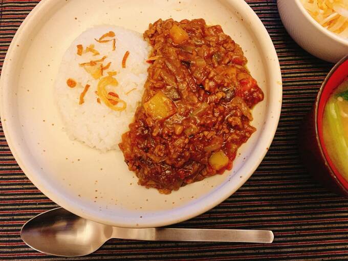 無水キーマカレー