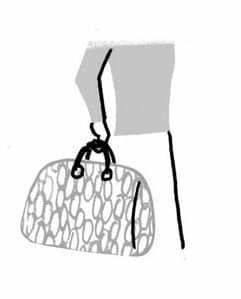 カバンの持ち方