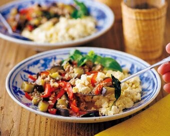 ダイエットにおすすめ「ナスのガパオ風」。ポイントは豆腐使い