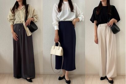 アラフォー大満足「上下GU」オフィスカジュアル服6選。1990円できちんと見えも体型カバーもかなう