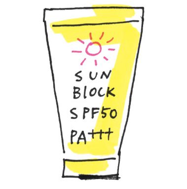 イラスト日焼け止め