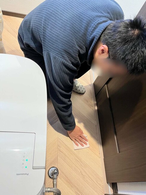 広いスペースでトイレ掃除もラクラク