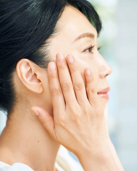 手のひらは最高の美顔器