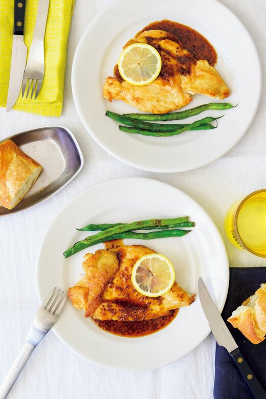 ハニーマスタードチキンソテー