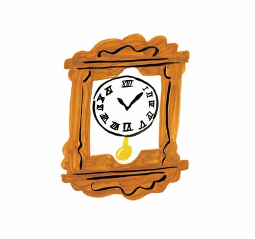 古時計のイラスト