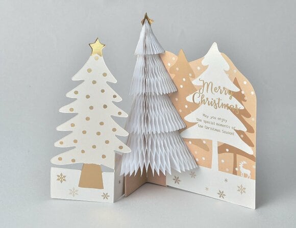 飛び出すクリスマスカードツリー