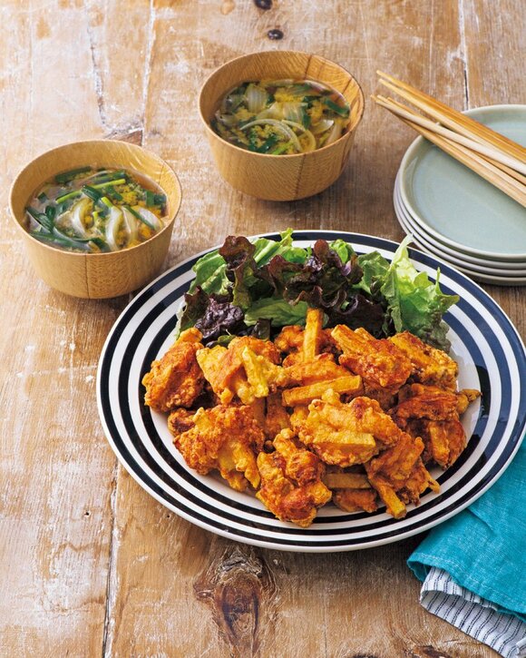 鶏むねとジャガイモから揚げ