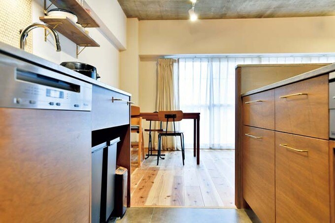 取っ手にもこだわった美的キッチン