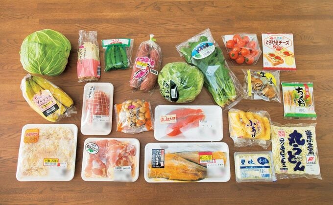 まとめ買いした食材