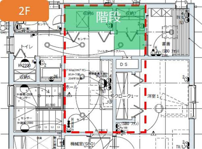 ロフトをつくる予定だった場所