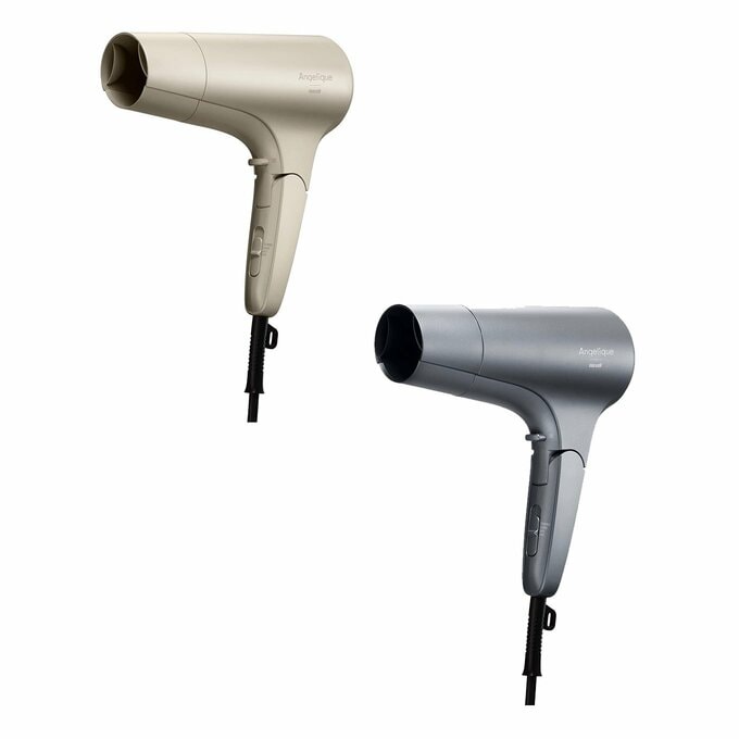 マクセルブランド Angelique（アンジェリーク）プラズマイオンヘアドライヤー　（左：MXDR-500A-BE＜ベージュ＞、右：MXDR-500A-GY＜グレー＞）
