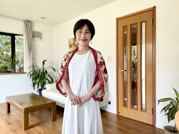 スカーフを羽織ったライフさん