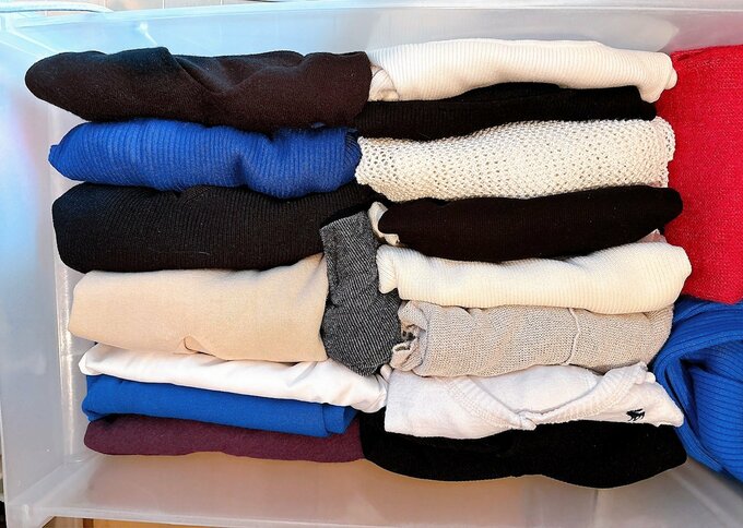 写真：同じ色でまとめない