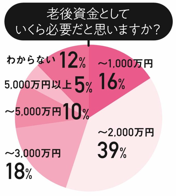 円グラフ老後資金いくら