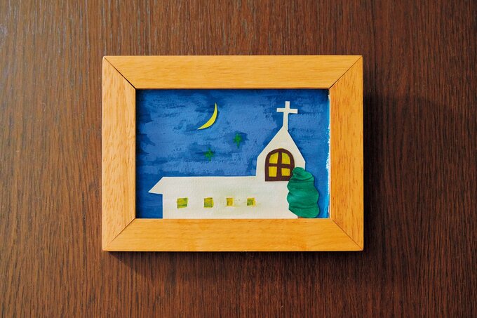 額縁に入ったイラスト