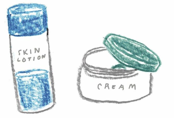 イラスト化粧品