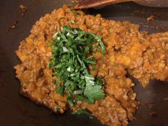 サモサ風バターチキン春巻き