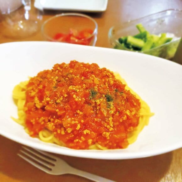 ミートソースパスタ