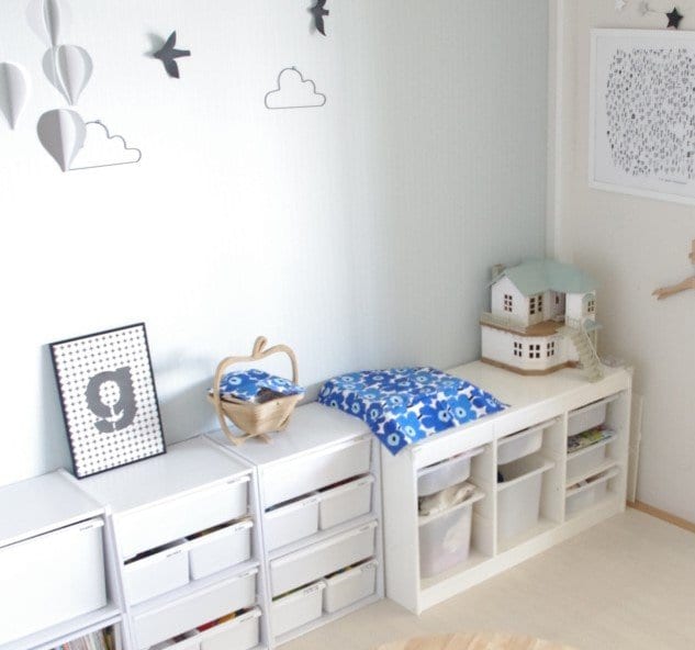 大きいオモチャは、出しっぱなしに