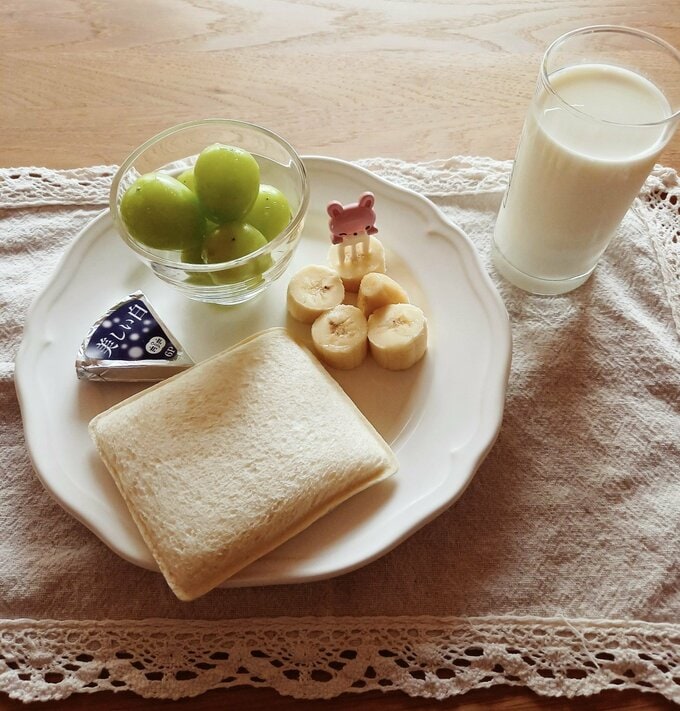 パンの朝食