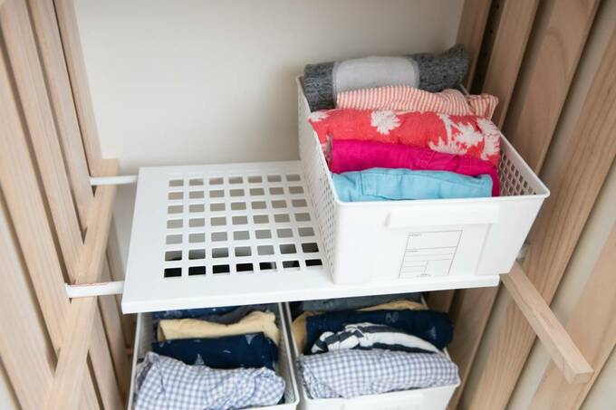 カゴで引き出しを作製