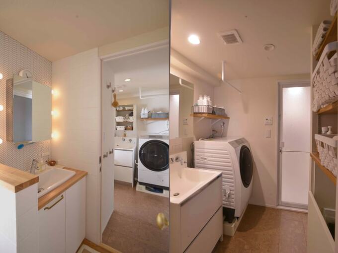 リノベーション 洗面台 洗面室 脱衣所 収納