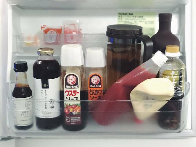 ケチャップとマヨネーズが支え合って均衡を保っている姿