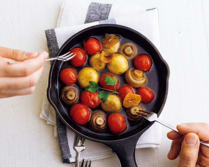 マッシュルームのだしアヒージョ