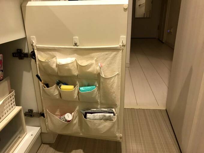 マグネット収納は扉の左側