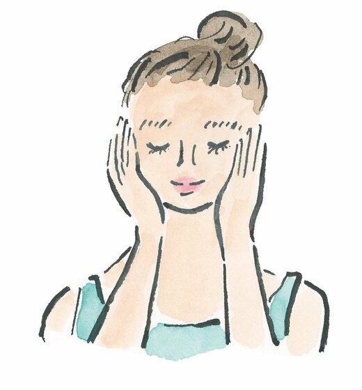 優しくなじませる画像