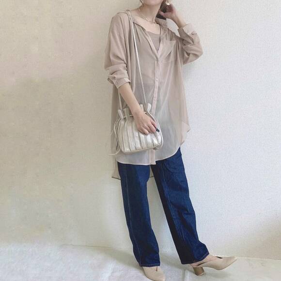 デニムと合わせたコーデ