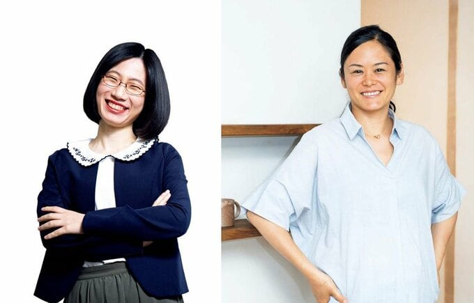 「パッシブハウス・ジャパン」代表理事の森みわさん(右)とたかまつななさん(左)