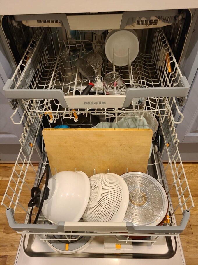 ミーレの食洗機の中