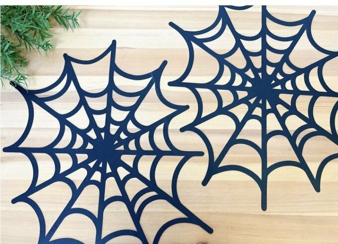 ダイカットマット クモ