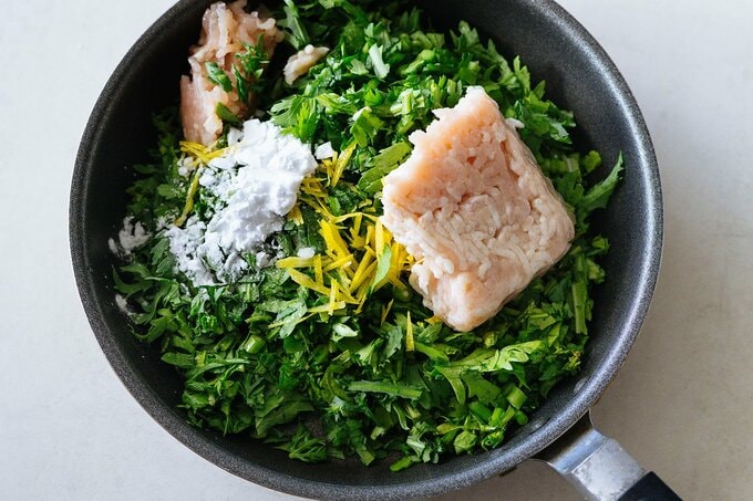 具材が入ったフランパン