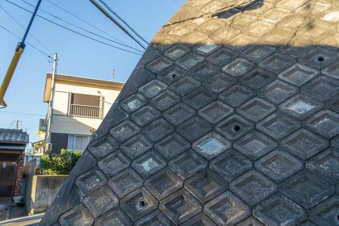 擁壁のある土地