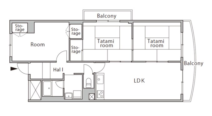 リノベーション前の間取り図