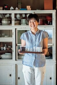 種類、サイズ違いのグラスをそろえておく