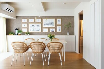 100㎡超のマンションリノベ。効率よい家事＆仕事ができる間取りに