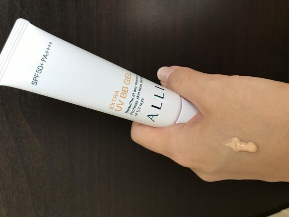 BBジェルはウォータープルーフなのがうれしい