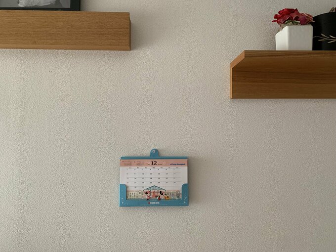 壁にはってしまうカレンダー