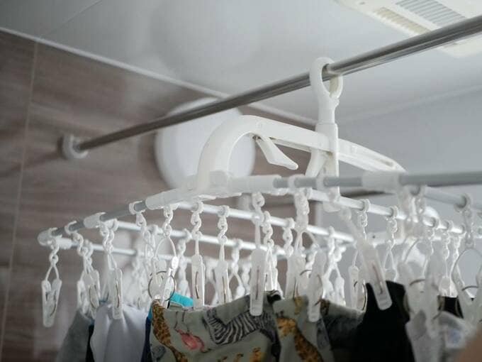 ハンガーに衣類