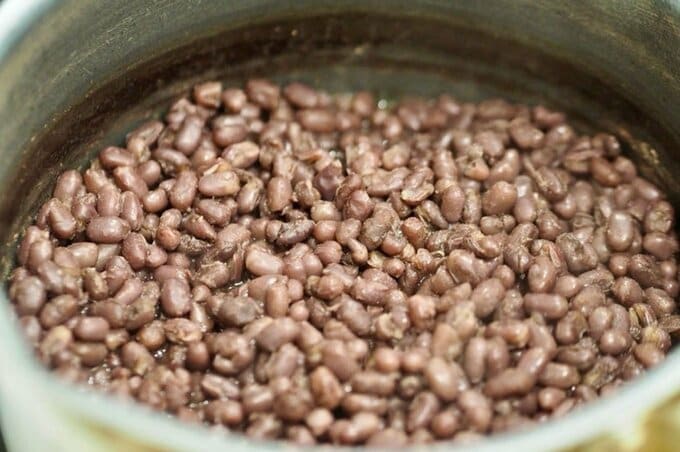 柔らかくなった小豆