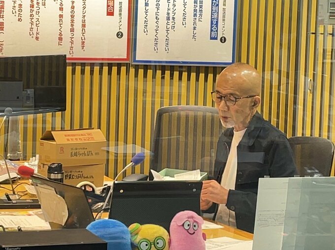 上柳さん放送中