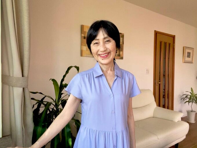 ワンピースを着たライフさん