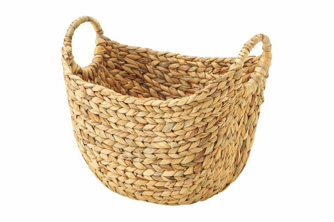 自然素材バスケット ムスカ リング S　（高さ32×幅39×奥行27cm　￥1490）