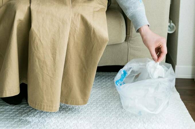 ゴミ箱はキッチンだけに