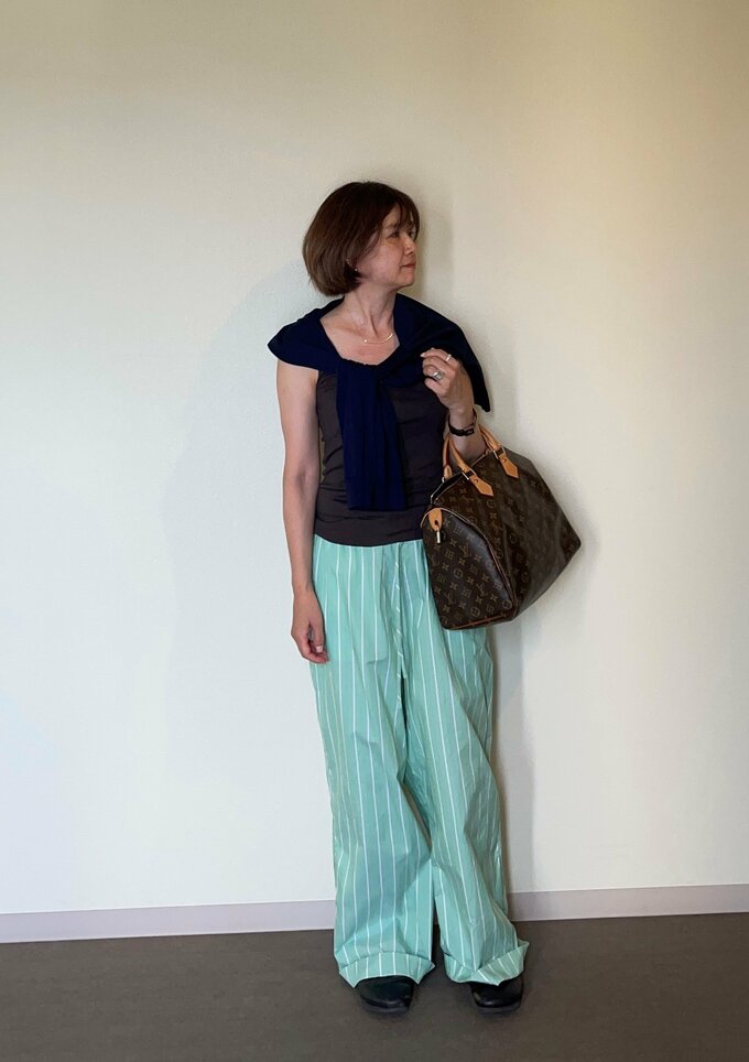 カラーパンツ着まわし2