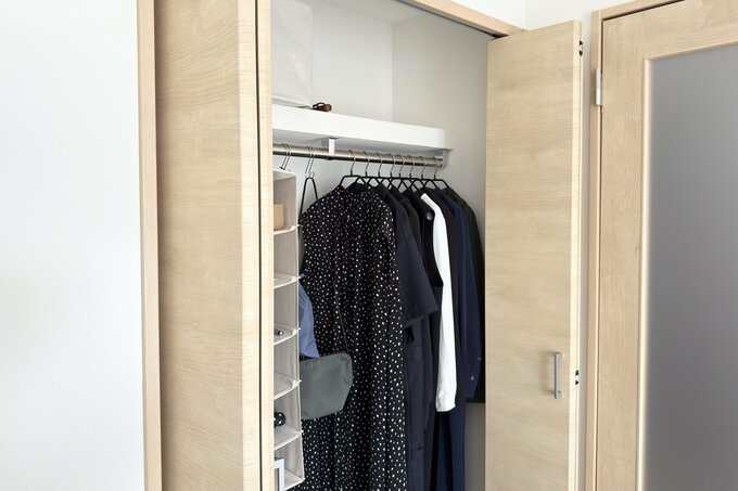 すっきりしたクローゼット