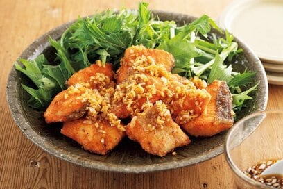 和田明日香さんの「鮭の竜田揚げ香味ダレ」。和田家の家族も絶賛！